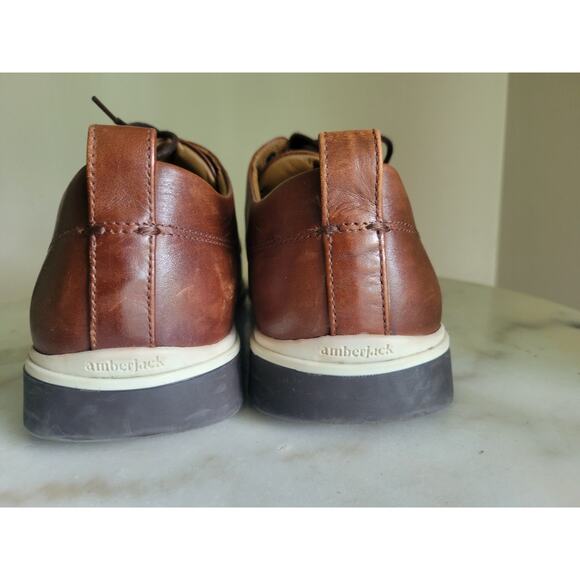 Amberjack The Original Brown Dress Shoe Leather Comfort Size 9.5 main image 4